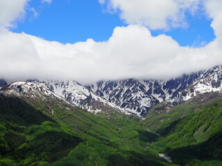 Obraz premium Scenery of Japan - Hakuba Mountains, Nagano