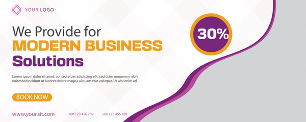 new professional banner design with image 