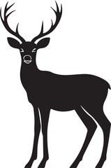 Obraz premium deer silhouette vector