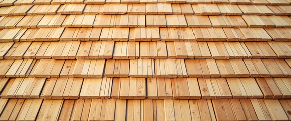 Close Up of Natural Wood Shingles