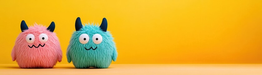 Whimsical and Playful Cartoon Characters in Vibrant Squishy Shapes