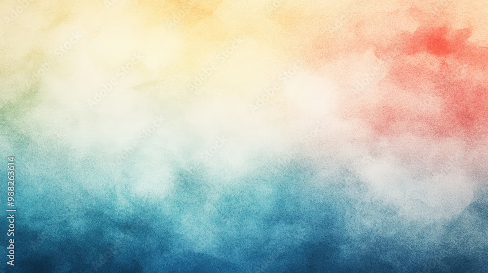 Poster Textured watercolor paper with a subtle gradient ideal for use as a background in digital artwork