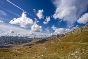 Aerial view on Durmitor National Park 
