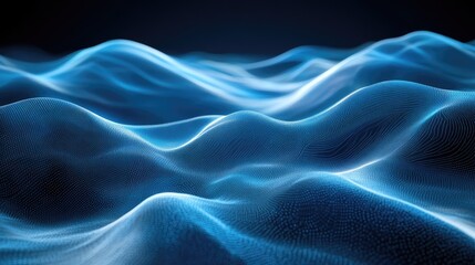 Obraz premium Abstract Data Quality Ethereal Waves and Pristine Clarity