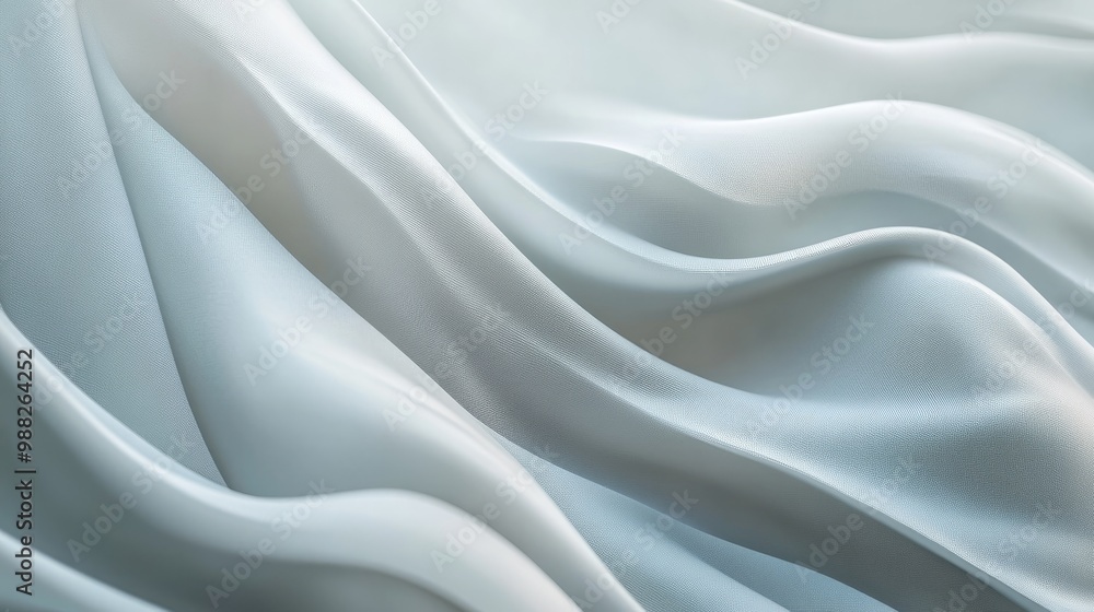 Poster Abstract low contrast elegant waves create a textured background offering a refined and soft visual experience Light and airy backdrop