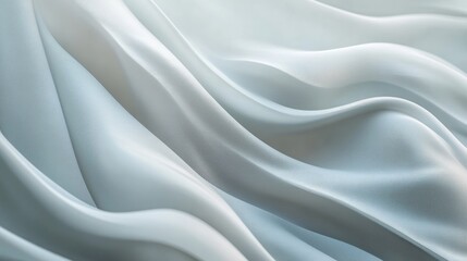 Obraz premium Abstract low contrast elegant waves create a textured background offering a refined and soft visual experience Light and airy backdrop