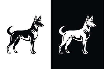 Sleek Dog Icon Symbol. Professional Template for Web & Graphic Use