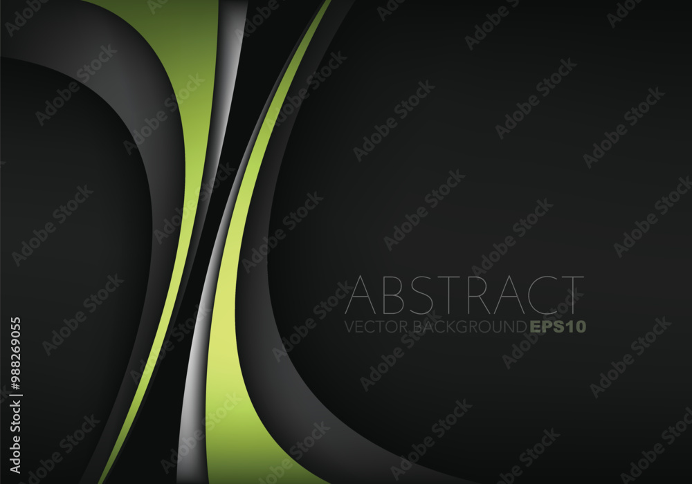 Fototapete graphic vector curve line overlap background for text and message design