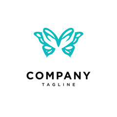 Butterfly Charity logo icon vector