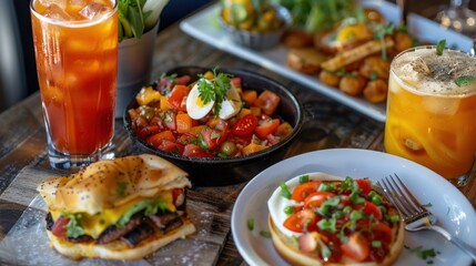 Room Service Menu: A detailed menu presenting an assortment of cuisines and beverages, available 24/7 for late-night dining or snacks in the room.
