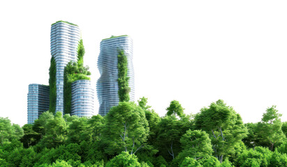 PNG Eco-friendly urban green architecture