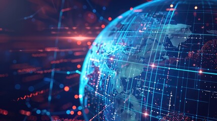 Fototapeta premium Global business, IoT Internet of Things, Business intelligence, digital marketing concept.