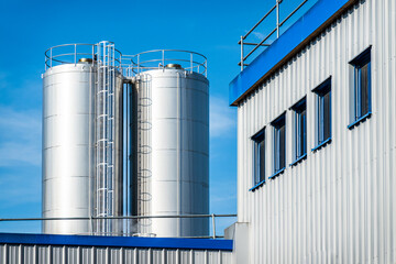modern industry silo in austria