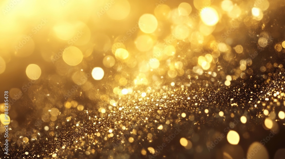 Aufkleber glittering golden abstract background with a shimmering effect