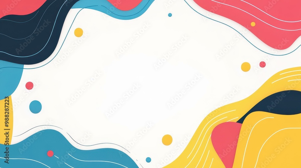 Poster dive into a vibrant abstract vector design with dynamic lines and playful elements that ignite your 