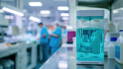 Mouthwash Dispenser: This convenient countertop unit provides antiseptic mouthwash for patients to rinse their mouths, promoting oral hygiene before and after treatments.
