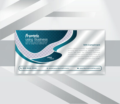 professional Creative Minimal Compliments Slip Layout design template