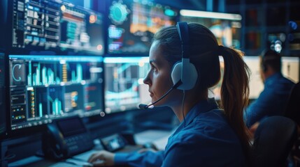 Dispatch Center: This central hub equipped with monitors and radios enables dispatchers to receive calls and efficiently deploy police units to emergency situations.
