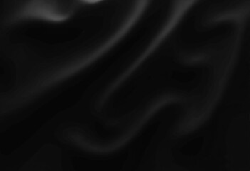 Black textures wallpaper. Abstract background silk, smooth, waves pattern. Modern clean minimal backdrop design