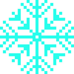 snowflake, snow flake, snowflake pixel, snowflake pixel art, snow, winter