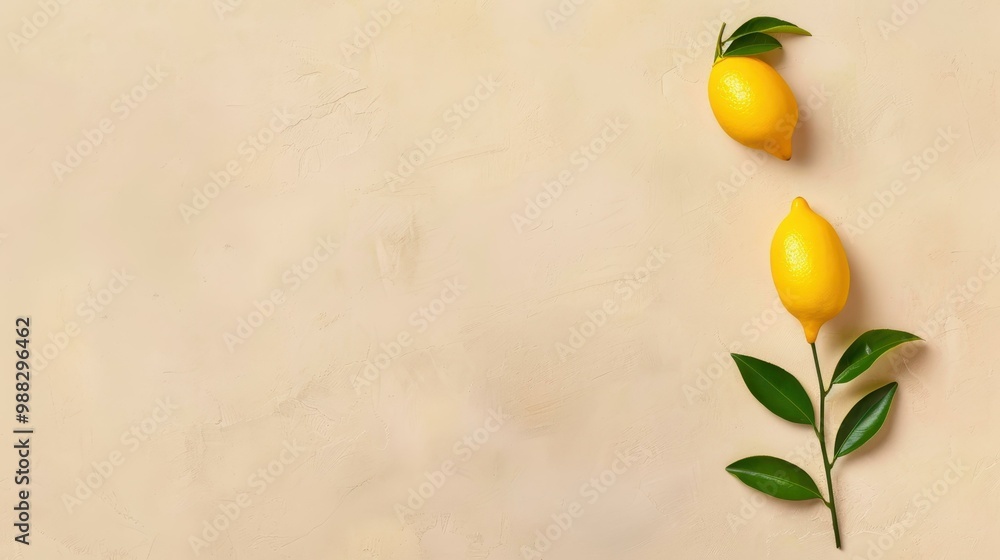 Sticker A vintage botanical illustration featuring a vibrant lemon, showcasing its detailed texture and natural beauty.