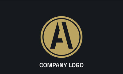 A logo for company sign with exclamation mark