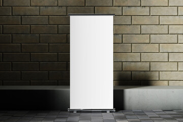 Outdoor Roll-up Banner Mockup for showcasing your design to clients
