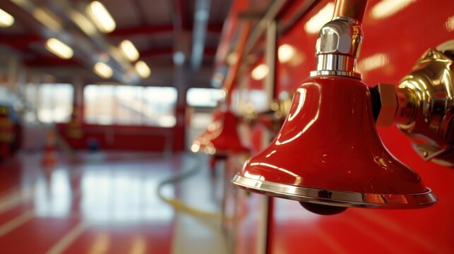 Fire Station Alarm Bell: A critical safety feature, this loud bell or siren alerts firefighters at the station when an emergency call is received, prompting quick action.
