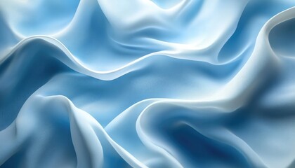 Obraz premium Light blue abstract digital background featuring creative curved lines Illustration