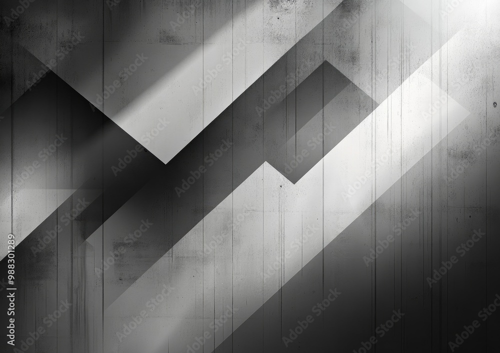 Poster elegant grey wall background design monochrome graphic banner with geometric elements modern graysca