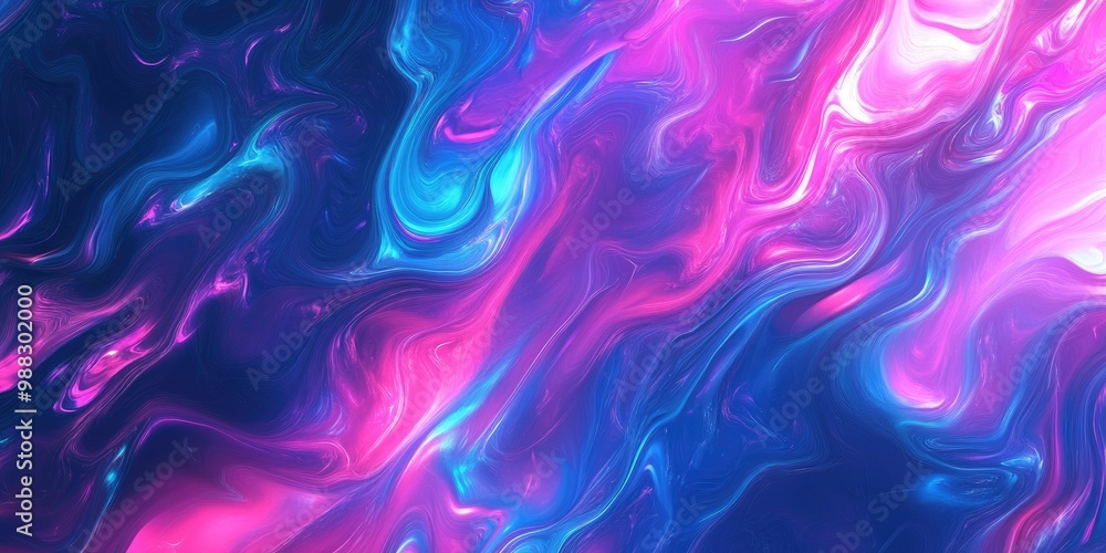 Poster abstract wavy liquid background featuring a digitally painted texture ideal for web design templates