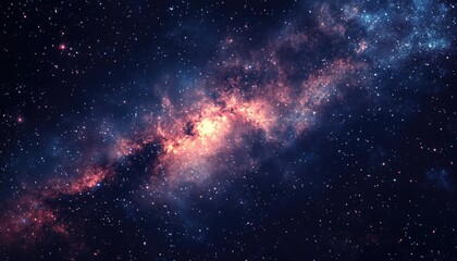 Fototapeta premium Fantasy illustration depicting a space photo captured by an advanced telescope