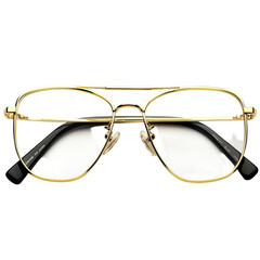 modern luxury glasses on white and transparent background. PNG cutout.