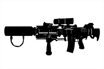 silhouette of a Heavy Duty Grenade Launcher