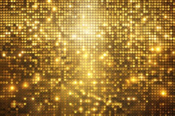 Abstract golden glitter background with bright sparkles