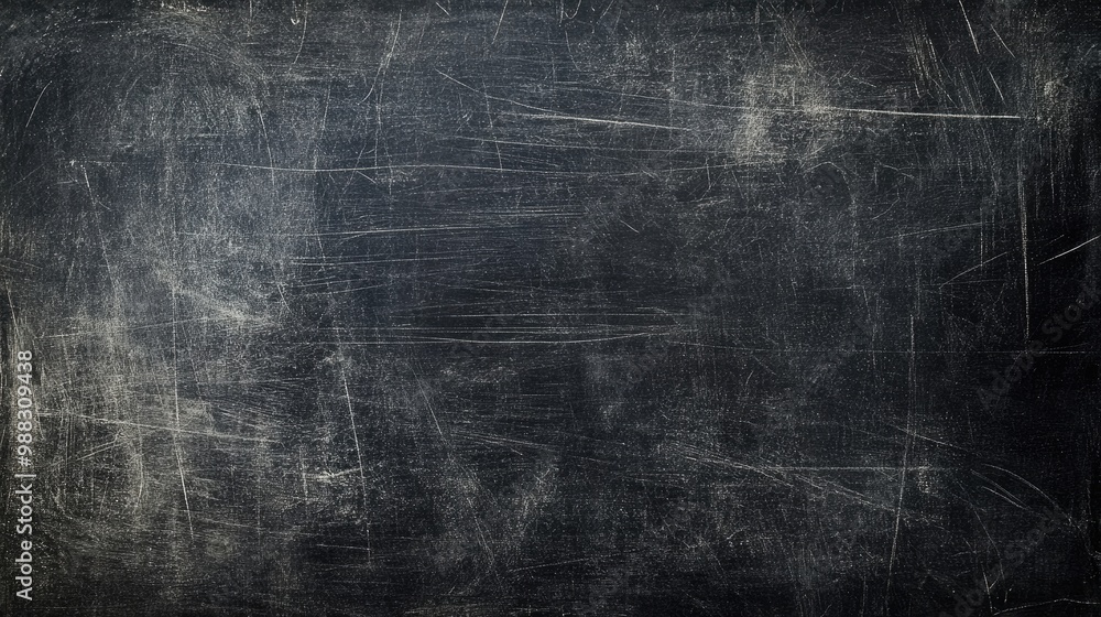 Poster textured dark grunge chalkboard surface with a scratched appearance featuring an empty area for cust