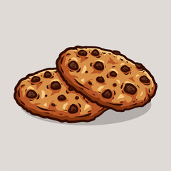 cookies line art style sketch classic vintage design illustration