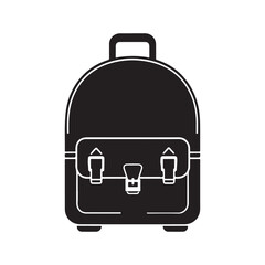 School bag art silhouette