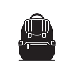 School bag art silhouette