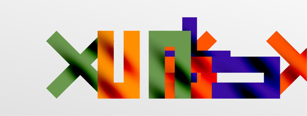 Colorful squares, lines minimal abstract background. Vector Illustration For Wallpaper, Banner, Background, Card, Book Illustration, landing page