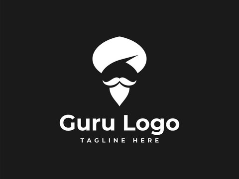 guru logo vector illustration. logo template