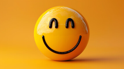 Yellow smiling emoticon