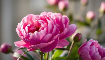 Fototapeta premium purple peony flower