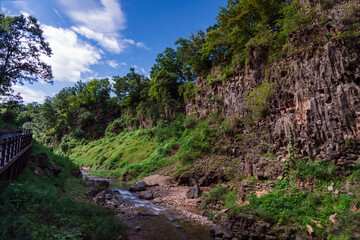 재인폭포의 협곡 주상절리  연천군, 경기도, 대한민국
