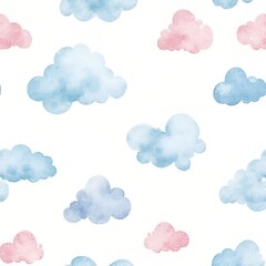 Fototapeta premium seamless pattern with clouds