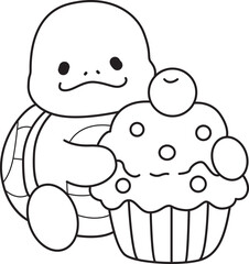 Free printable cute turtle for kindergarten.
Preschool outline printable education turtle animal.
