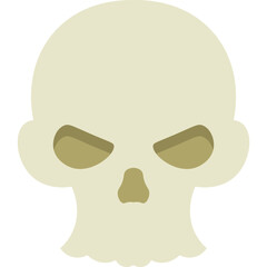Flat Halloween Skull