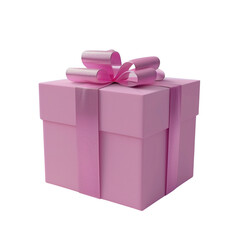Obraz premium Pink Gift Box with Bow