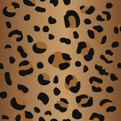 Cheetah print pattern or cheetah skin texture, animal print pattern. Vector illustration