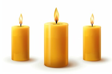 Candle icon, paraffin decoration, candlelight symbol, relax aroma candle decoration spa interior, cozy atmosphere